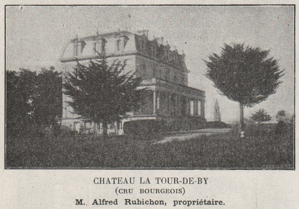 MÉDOC. BÉGADAN. Chateau la Tour-de-by (Cru Bourgeois). Ribichon. SMALL 1908